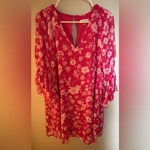 Calvin Klein Trapeze Dress with 3/4 Sleeves